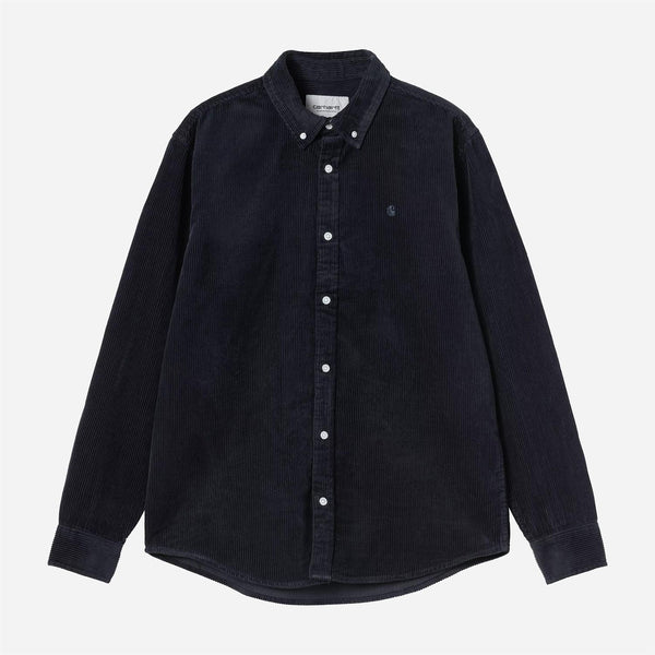 L/S Madison Cord Shirt - Dark Navy/Dark Navy