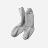 Double Face Crew Socks - Medium Grey