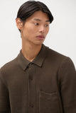 Fredensborg Mercerised Cotton Knitted Shirt - Turkisk Coffee
