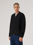 Zip Bomber Wool Fleece - Black