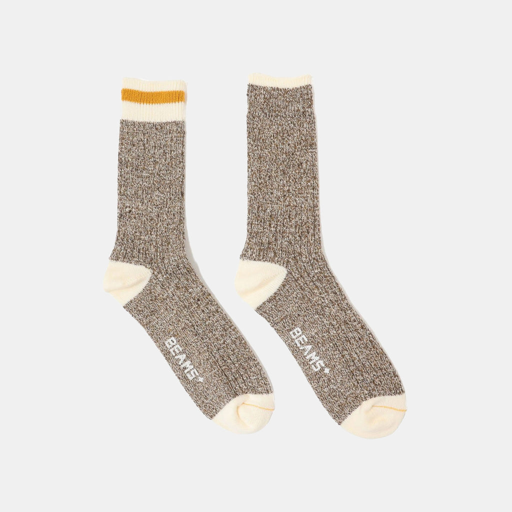 Rag Socks 2 Pack - Khaki/Yellow