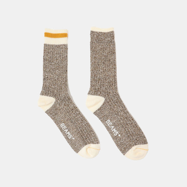 Rag Socks 2 Pack - Khaki/Yellow