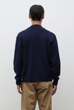 Aldrup Lambswool Cardigan - Dark Navy