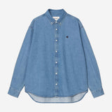 L/S Lucas Shirt - Blue (stone washed)