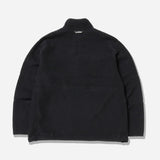 wool fleece pullover - black