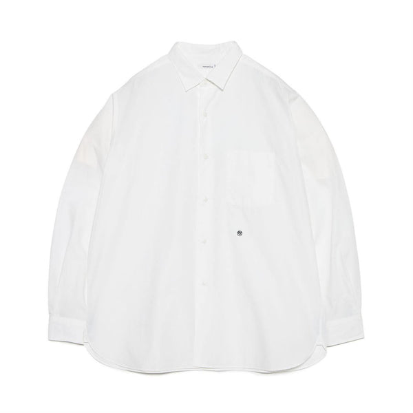 Regular Collar Wind Shirt - Off White