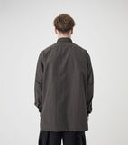 Micro Plaid Wind Shirt - Navy