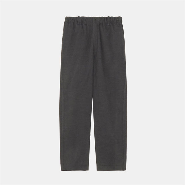 Corduroy Straight Pants - Deep Charcoal
