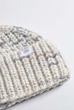 Space Melange Rib Beanie - Light Grey