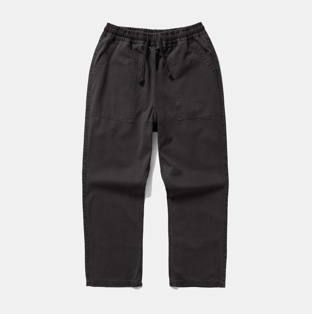 Pigment Herringbone Chef Pants - Black