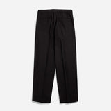 Benn Relaxed Twill Pleated Trouser - Black
