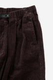 corduroy pants - dark brown
