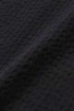 dry soft seersucker SS shirt - navy