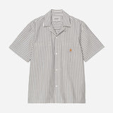 S/S Leavel Shirt - Leavel Stripe/Black/Wax