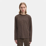 Another T-shirt 3.0, JPN, - Brown Ecru Stripe