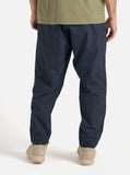 Recycled Polytech Pleated Track Pant - Navy