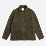 Ormiston Jacket - Moss Herringbone Wool