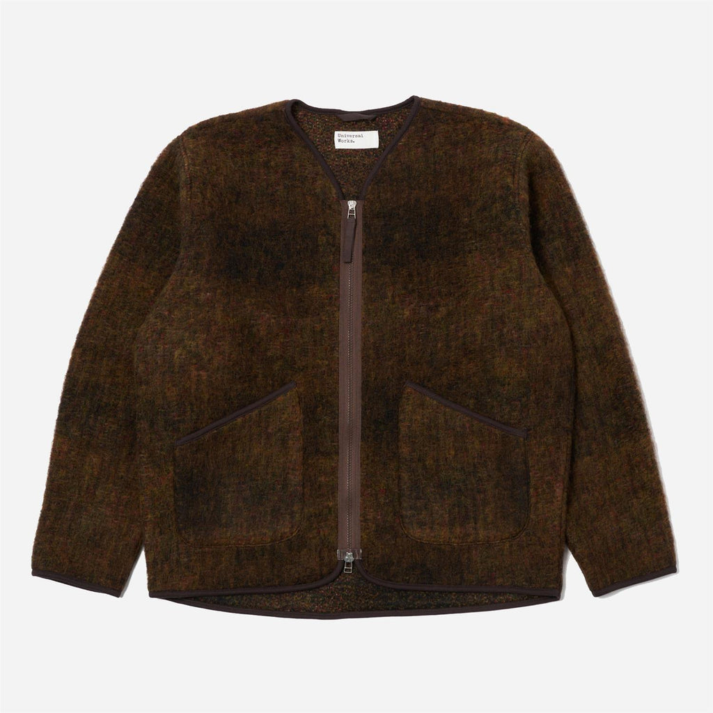 Zip Liner Jacket Alps Fleece - Brown