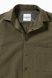 dry soft seersucker SS shirt - beige