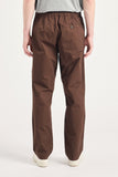 Ezra Regular Mineral Dyed Fine Twill Trousers - Espresso