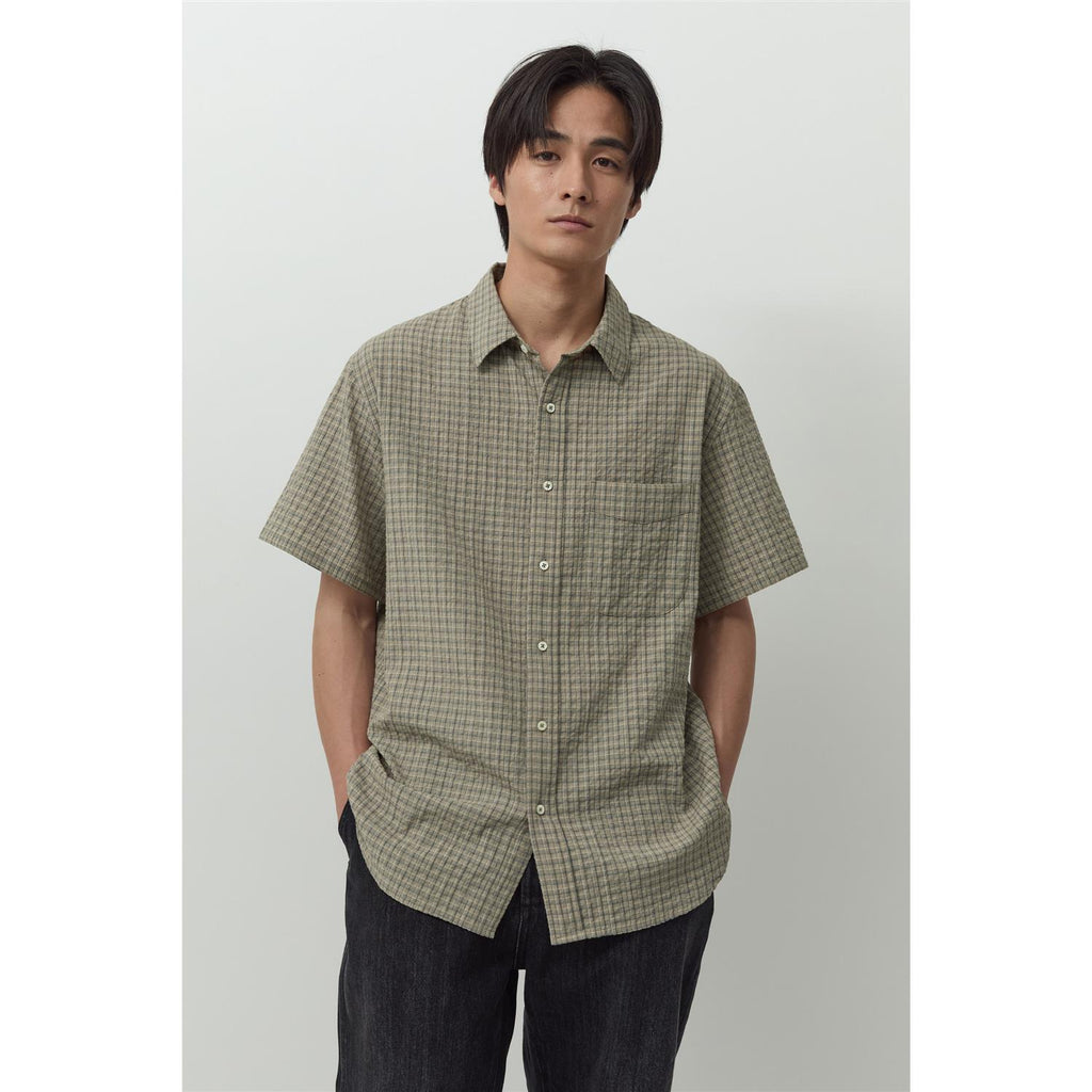 Essential Half Shirt - Mud Check