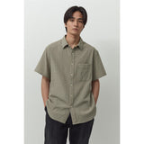 Essential Half Shirt - Mud Check