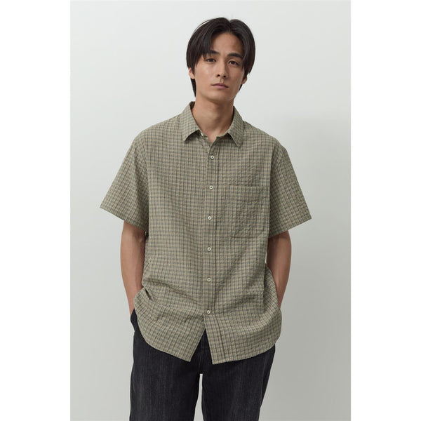 Essential Half Shirt - Mud Check