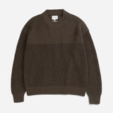 Nordhavn Racked Cotton Sweater- Turkisk Coffee