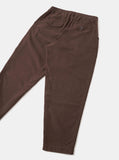Pleated Track Pant Comfort Moleskin - Brown