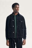Folke Wide Corduroy Chore Jacket - Dark Navy