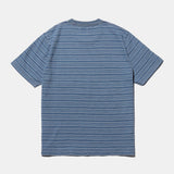 Pocket Tee Indigo Stripe - Sax Blue
