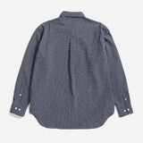Espevik Check Oversized Shirt - Dark Navy