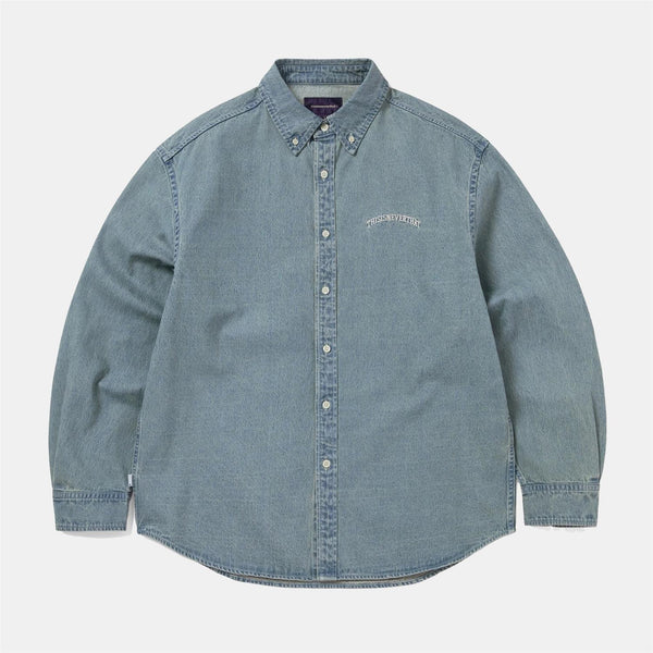 Washed Denim Shirt - Washed Blue