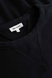 Gilja Brushed Diagonal Cotton Fleece Sweatshirt - Black