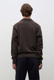 Anholt Merino Lambswool Polo - Heathland Brown