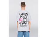 Ramen Pink T- Shirt - Grey Marl