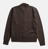 Aldrup Lambswool Cardigan - Heathland Brown