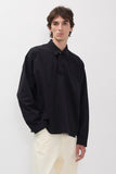 Isefjord Compact Cotton LS Polo - Black