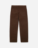 Brushed Back Pleated Jeans - Fudge