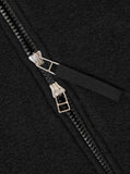 Zip Bomber Wool Fleece - Black