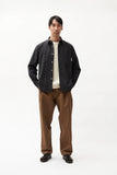 Washed Cotton Classic Shirt- Black