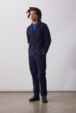 Fine Cord Server Suit Jacket - Dark Navy