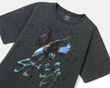 MothTech T-Shirt - Aged Black Eagle