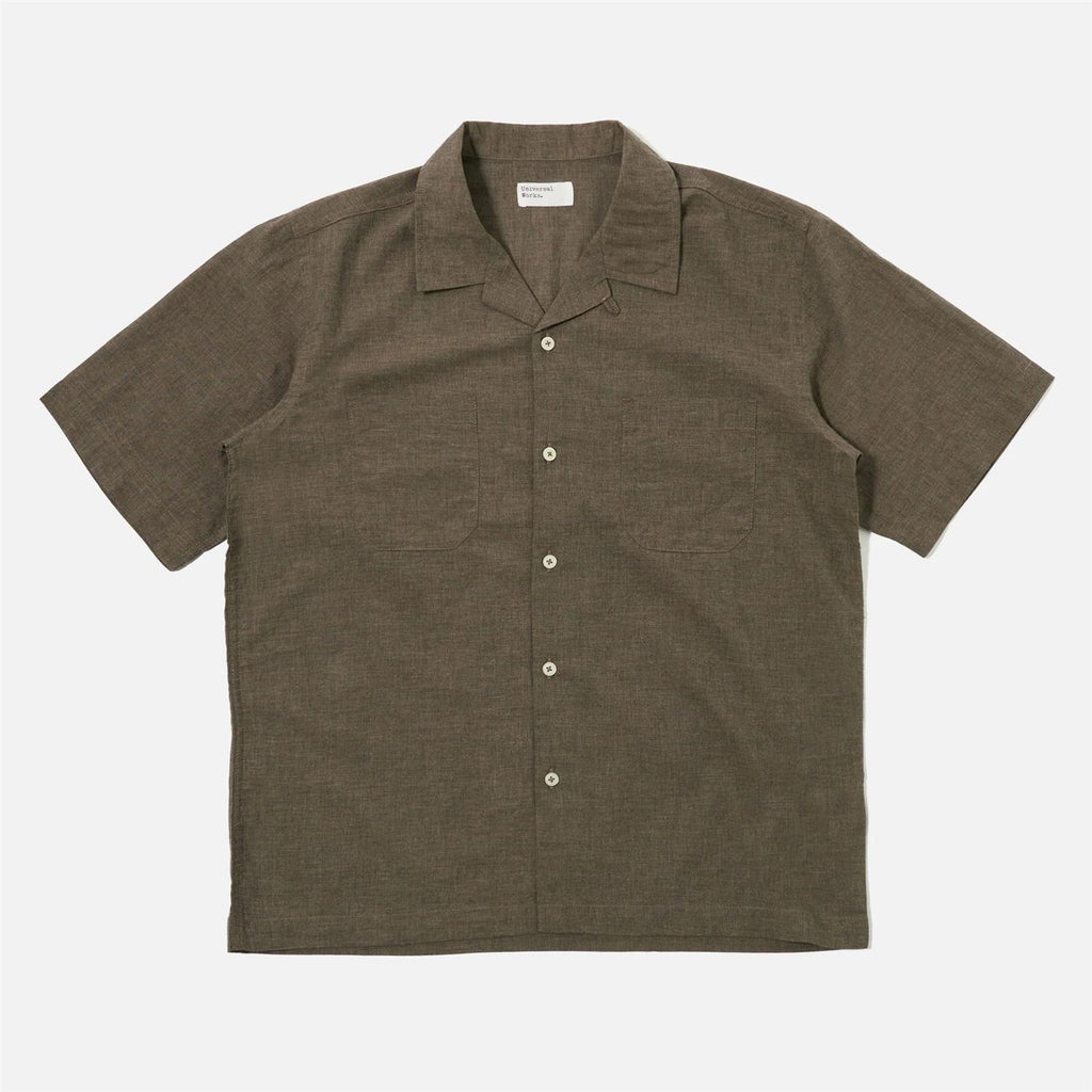 Fine Organic Cotton Sal Road Shirt - Brown