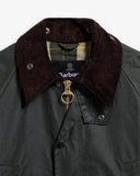 Oversized Bedale Waxed Jacket - Sage