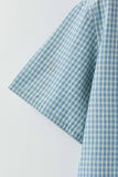 Essential Half Shirt - Blue Check