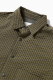 dry soft seersucker SS shirt - beige