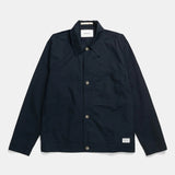 Arresskov Compact Cotton Overshirt - Dark Navy