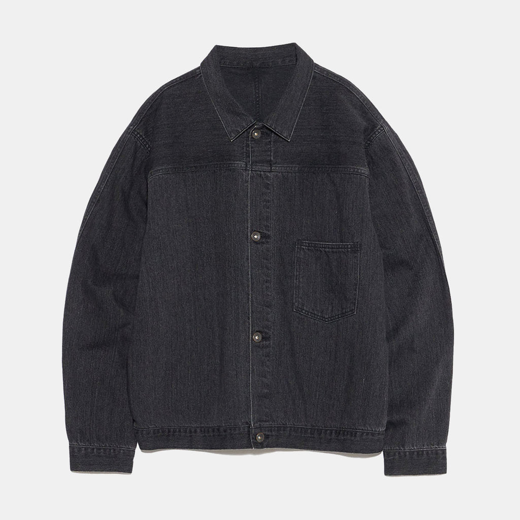 Short Denim Jacket - Gray