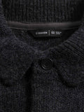 Highland Knit Shirt - Merino Wool Cashmere - Charcoal